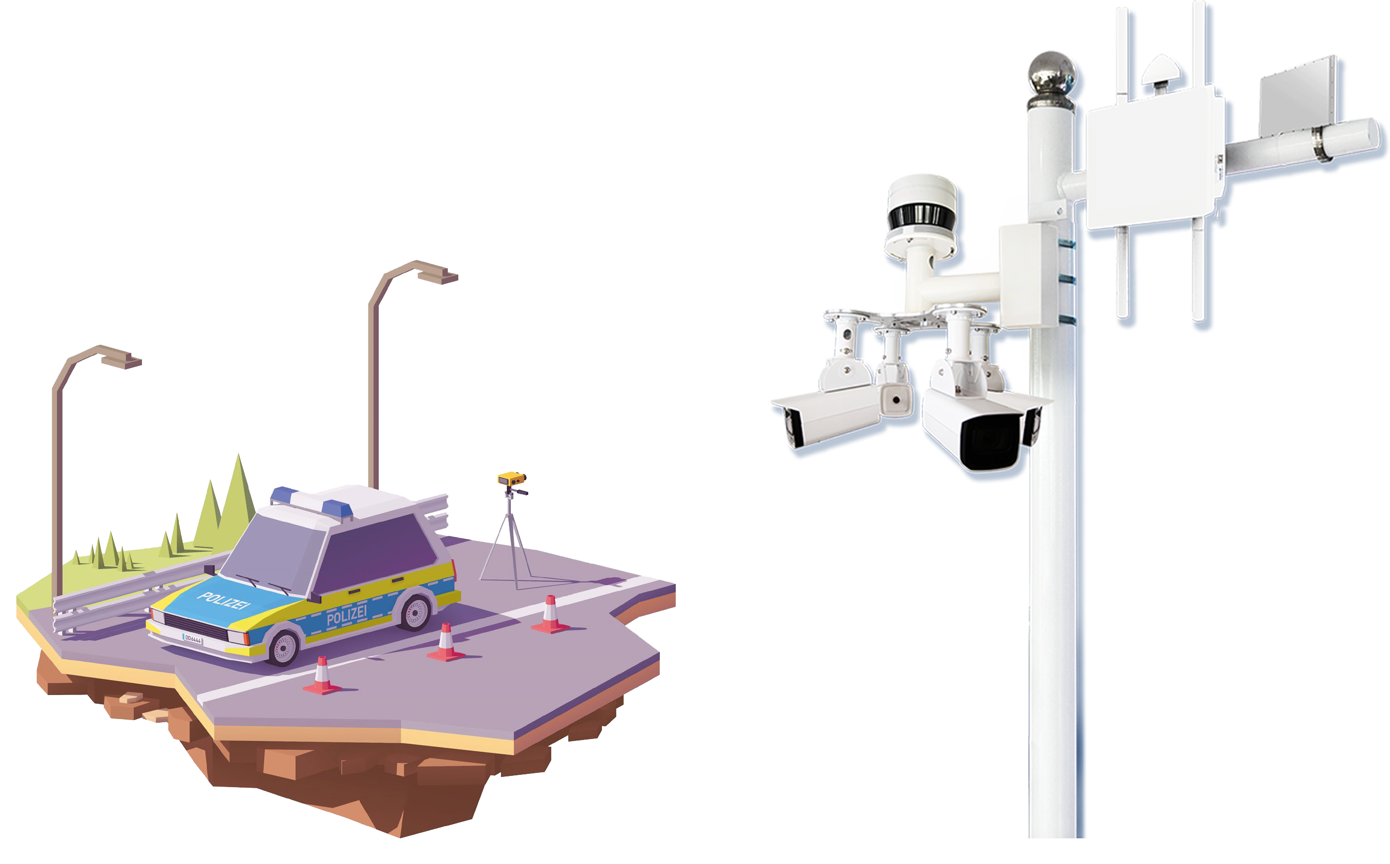 道路监测示意图